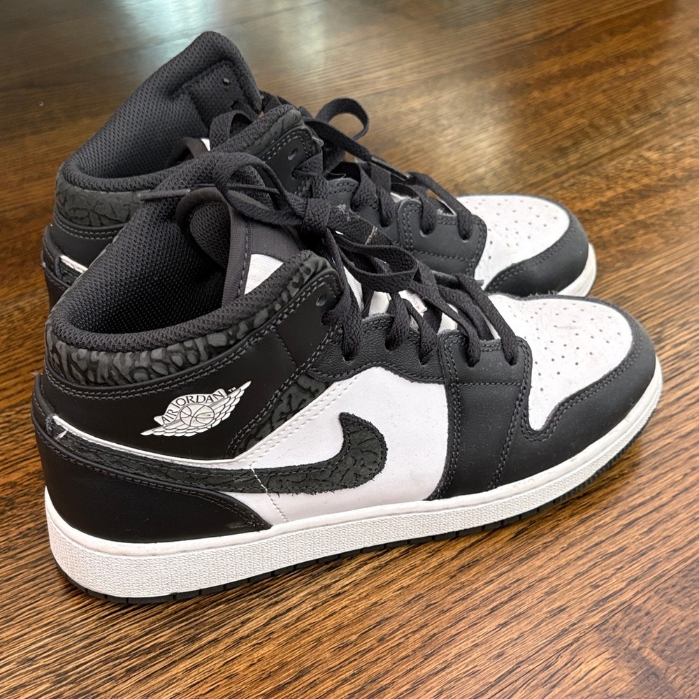 Air Jordan Black and White Sneakers